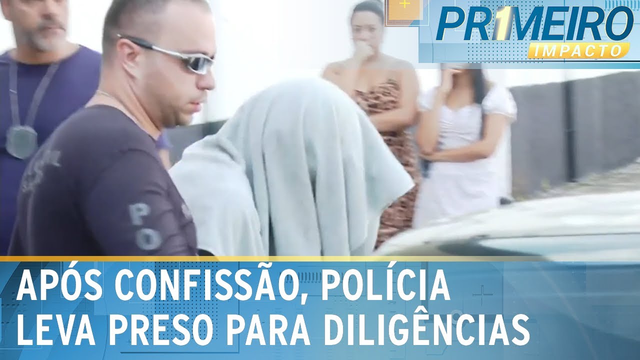 Vitória: após confessar crime, suspeito preso parte para diligências | Primeiro Impacto (18/03/25)
