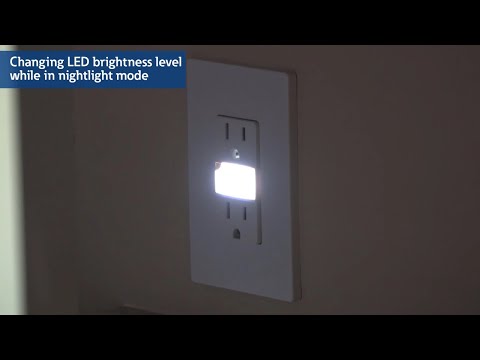 Duplex nightlight receptacles