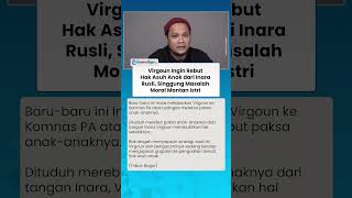 VIRGOUN SINGGUNG MORAL INARA RUSLI! Rencanakan Rebut Hak Asuh Anak dari sang Mantan Istri