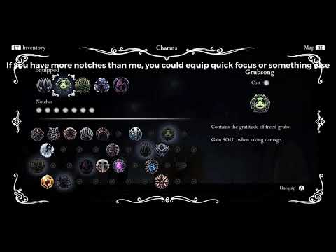 How to make the best pure masochist build in Hollow Knight!