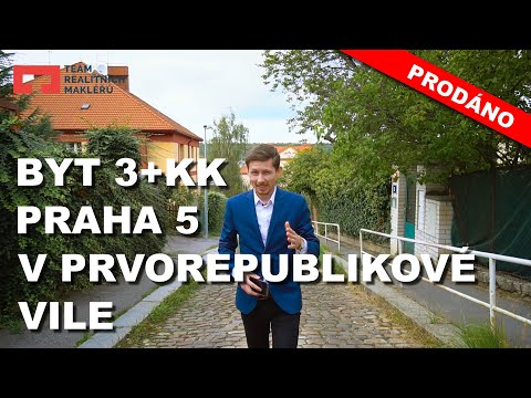 Prodej bytu 3+kk SE ZAHRADOU, Praha 5 Košíře, videoprohlídka Miroslav Unger