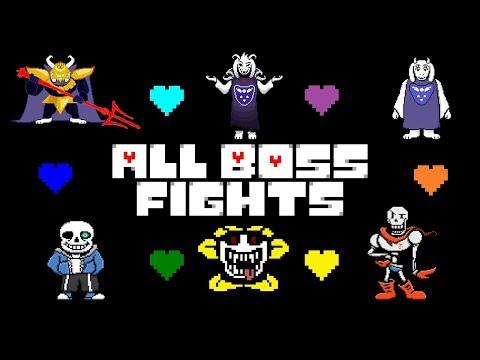 Undertale - All Boss Fights (Colored Sprites Mod)