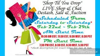 LIVE SALE  ⌚Saturday Feb. 22nd @ 10:30 am CST