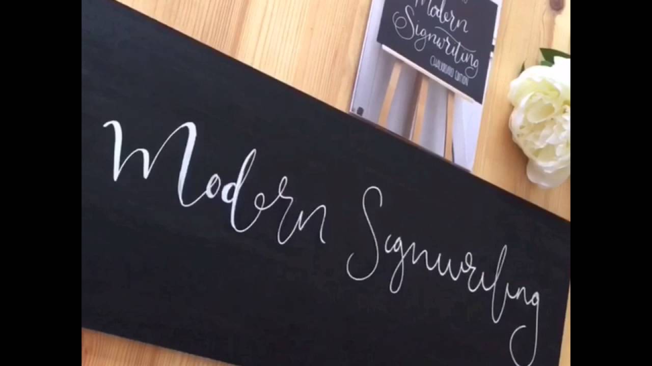 How to use faux calligraphy on a chalkboard - great for DIY weddings - typography tutorial