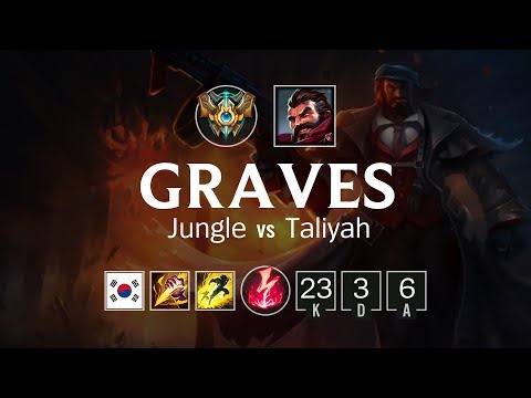 Graves Jungle vs Taliyah - KR Challenger Patch 8.12