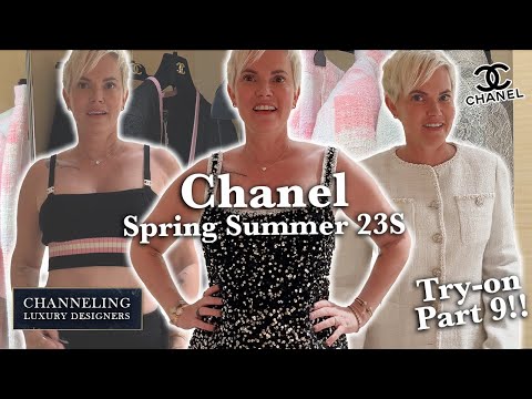 Chanel Spring Summer 2023 23S Ready to Wear Try On Video 9! RTW Pants, Jackets, Cardigan, Top
