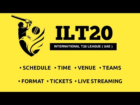 ILT20 League | Teams - Schedule - Live Streaming | Complete Details Video | Daily Cricket