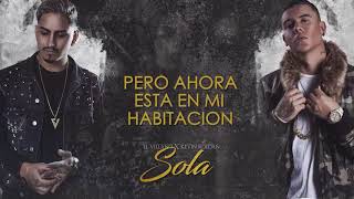 El Villano - Sola Ft  Kevin Roldan (Lyric Video Oficial)