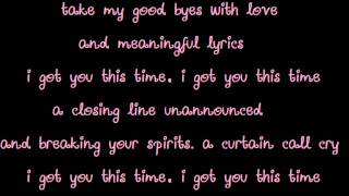 Outrage - Capital Lights Lyrics on screen