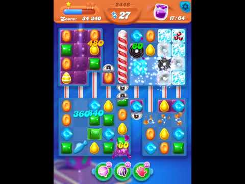 Candy Crush Soda Level 2446 with boosters
