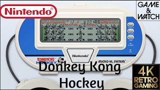 Donkey Kong Hockey Game & Watch 4k Gameplay