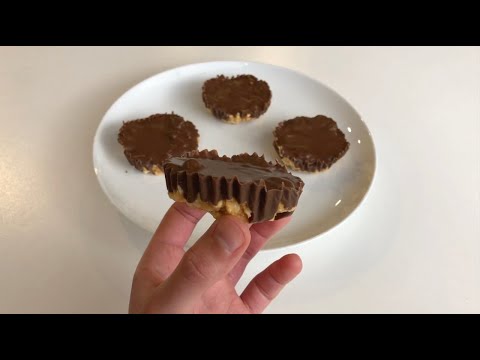 PEANUT BUTTER RICE CAKE CUPS