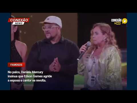 Vídeo: No palco, Daniela Mercury insinua que Edson Gomes agride a esposa e cantor se revolta.