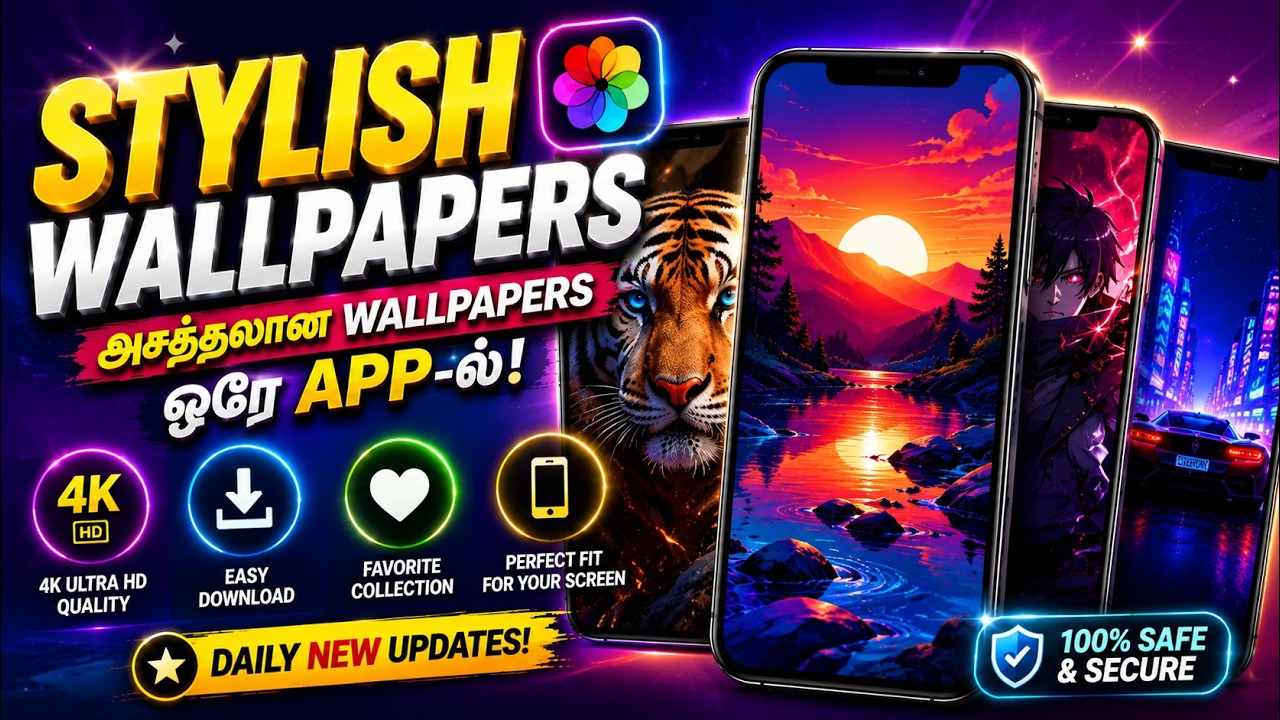இந்த Wallpapers போட்டா உங்க Phone Look வேற லெவல் 😍🔥 | Android Setup Tamil