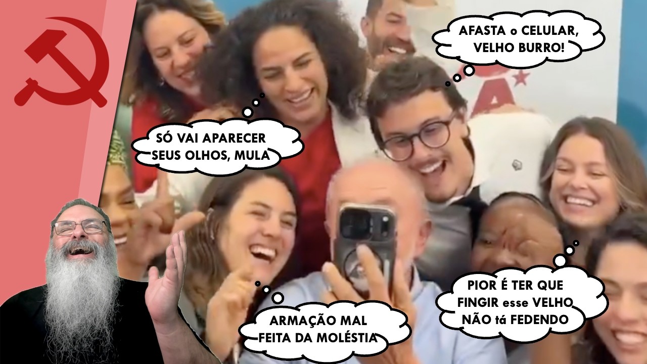 AGORA VAI: CAMPANHA decide MODERNIZAR LULA e FAZER SELFIE, na verdade, uma MONTAGEM mal FEITA