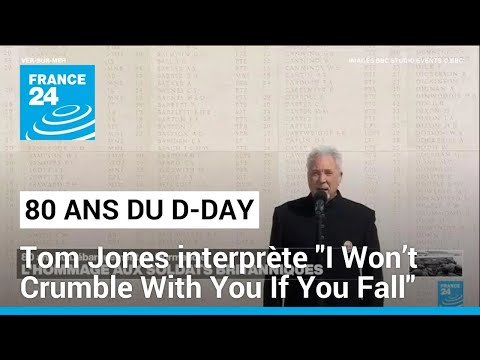 80 ans du D-Day : le chanteur Tom Jones interprète "I Won’t Crumble With You If You Fall"