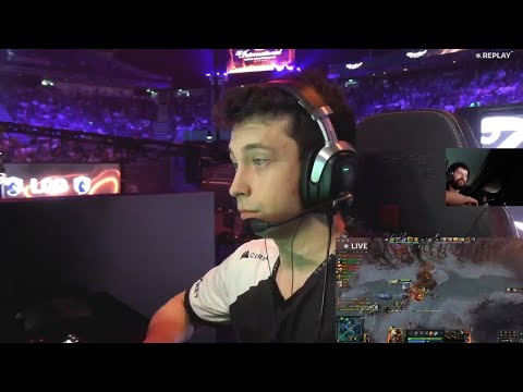 Team Secret Nisha reaction to miCKe Lina ULTI on creep from Gorgc TI11 The International 2022