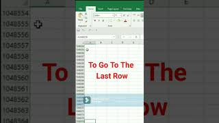 How to check the Number of rows and columns in excel