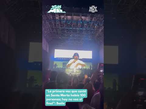 “La primera vez que canté en Santa Marta había 100 personas; hoy son miles”: Beéle