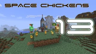 Minecraft Space Chickens - E13 - Space Station and Boss!