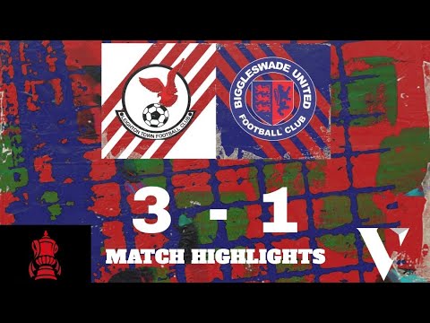 FA Cup Preliminary Round Highlights | Leighton Town 3-1 Biggleswade United