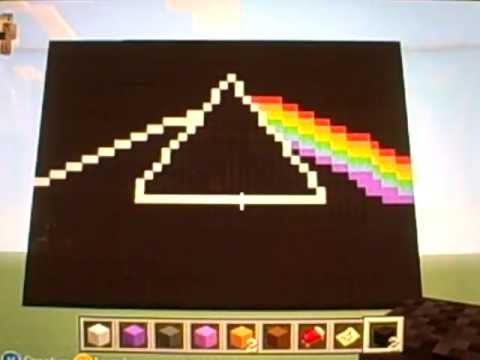 Minecraft Xbox Pixel Art Episode 6 Nirvana and Pink Floyd logo