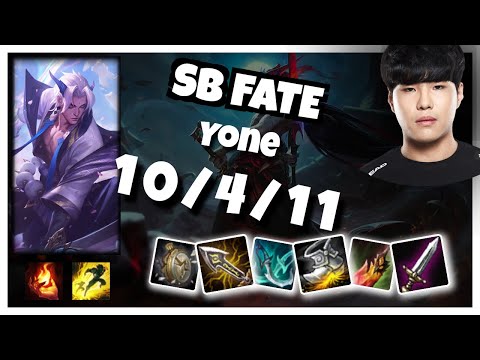 Yone  vs Akali SB FATE MID (10/4/11) Gameplay Replay - Patch 10.22