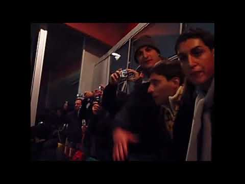 Stella Rossa - Roma coppa Uefa 2005/2006 arrivo ultras Roma e panoramica stadio - amarcord