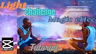 Light challenge magic effect, capcut magic tutorial