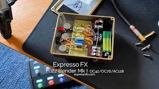 Video thumbnail for Expresso FX: Fuzz Bender Mk I OC42/OC76/AC128 by Brett Kingman
