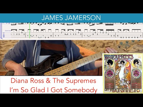 James Jamerson // Diana Ross & The Supremes - I'm So Glad I Got Somebody // bass playalong w/tabs