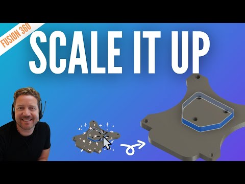 YouTube video about: How to scale a sketch in fusion 360?