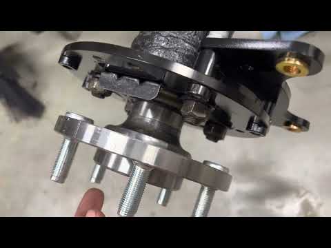 QA1 swapped F100 Wilwood rear brake install