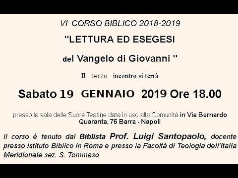 Luigi Santopaolo "Il Vangelo di Giovanni"