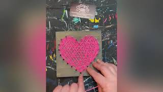 String Art Heart Tutorial for Kid's Kit