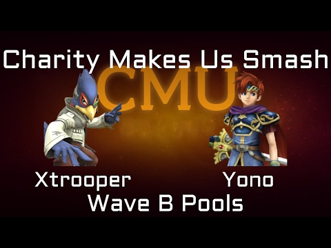Charity Makes Us Smash Project M Wave B Pools -  Xtrooper (Falco) vs. Yono (Roy/Meta Knight)