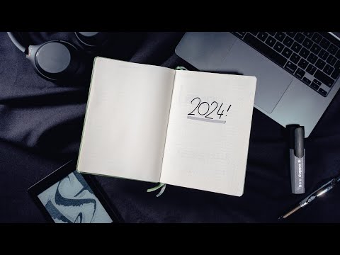 Not Your Typical Bullet Journal Video (Minimalistic 2024 Setup)