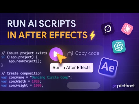 Connect ChatGPT, Claude, and Grok directly to After Effects | RunScripts for After Effects
