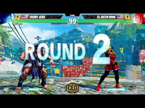 "BBR" SFV AT CEO2016 - SHERRY JENIX vs EG JUSTIN WONG  (1080p HD)