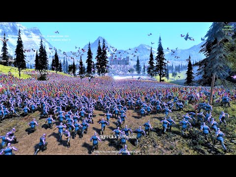 Thanos Lay Siege to Castle With 35000 Heroes Ultimate Epic Battle Simulator | UEBS Funny Battle