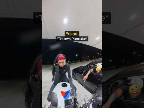 Biker Gets SMACKED With a Pancake 😂