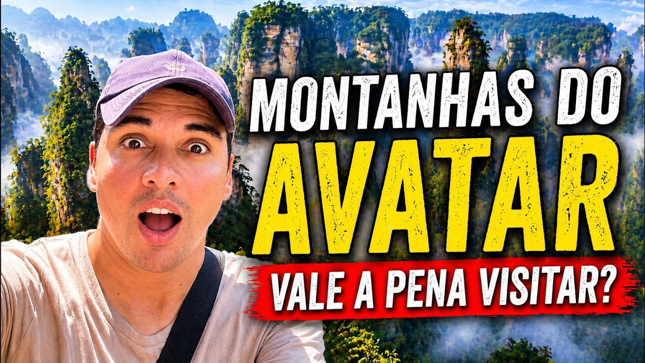 Montanhas do Avatar em vídeo, Zhangjiajie, China