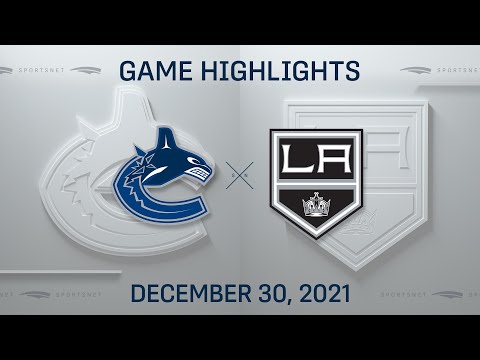 NHL Highlights | Canucks vs. Kings - Dec 30, 2021