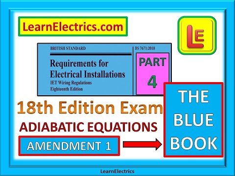 ADIABATIC EQUATIONS 18th Edition Training BS7671
