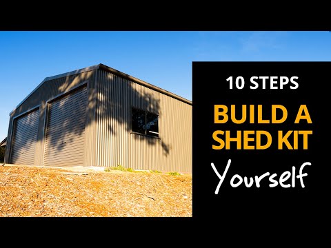 10 steps for building a shed kit yourself - from planning and regulations to full budget breakdown.