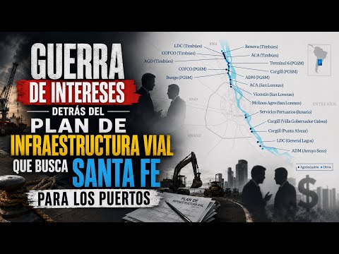 Guerra de intereses detrás del plan de infraestructura vial que busca Santa Fe para los puertos