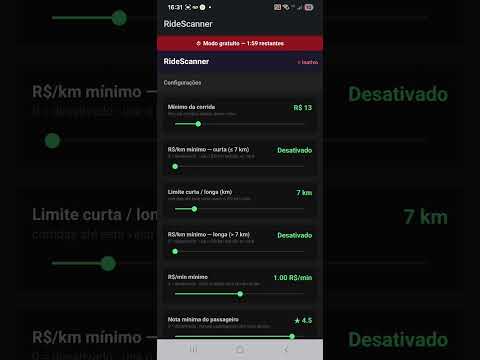 RideScanner instalacao