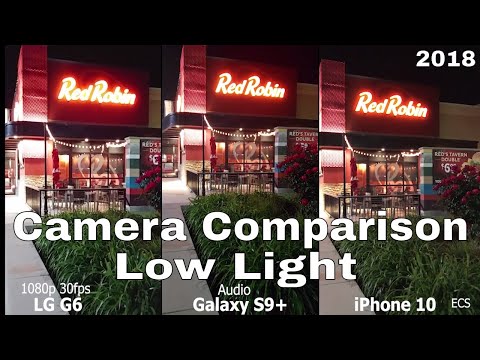 Galaxy S9+ Vs iPhone X (10) Vs LG G6  ULTIMATE Camera Comparison 2018 | LOW LIGHT ONLY