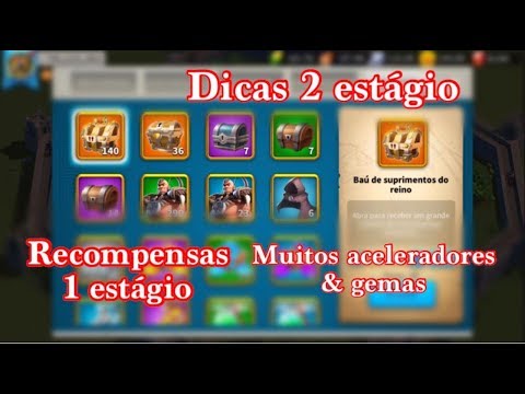 RECOMPENSAS 1º ESTÁGIO PRÉ-KVK | DICAS PARA O 2º ESTÁGIO PRÉ-KVK - RISE OF KINGDOMS.