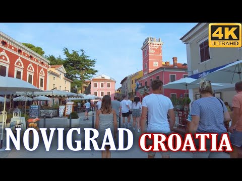 Novigrad Croatia, Evening Walking Tour ( 4K Ultra HD 60fps )